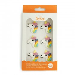 Decora sockerdekorationer Unicorn