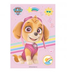 Tårtbild siluett Skye Paw Patrol