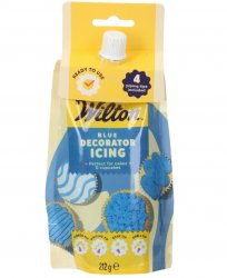 Färdig blå frosting
