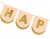 Banner Happy Birthday rosa/guld