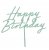 Cake topper Happy Birthday