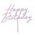 Cake topper Happy Birthday