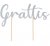 Cake topper grattis