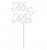 Cake topper Akryl Mr & Mrs - Vit