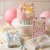 Decora Syötävät koristeet Baby Shower, Vaaleanpunainen