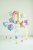 Foil Balloon Number ''0'', 86cm, pastel rainbow