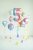 Foil Balloon Number ''5'', 86cm, pastel rainbow