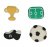 FunCakes sockerdekorationer fotboll