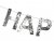 Banner med fransar "Happy Birthday" - Silver