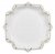 Papperstallrikar - Vita med guldornament 26 cm