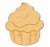 Cookie cutter cupcake