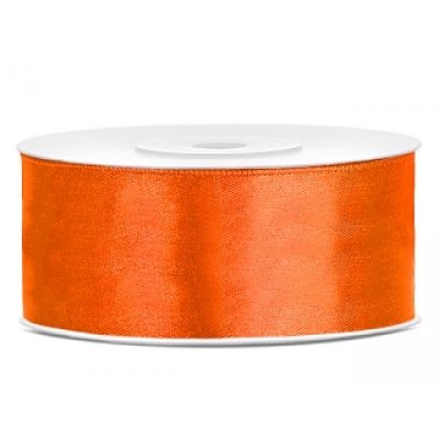 25 m Satinband Neon Orange 25mm