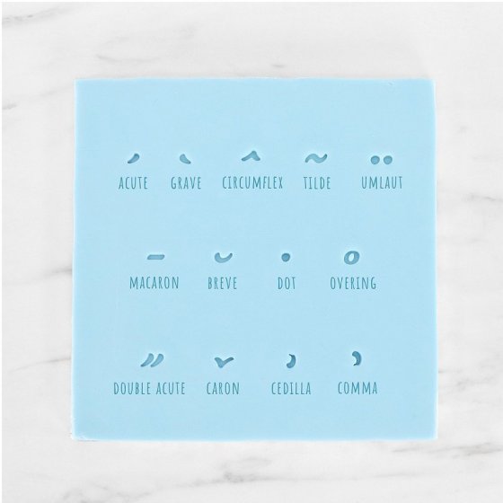 Siffror för prägling av tårta