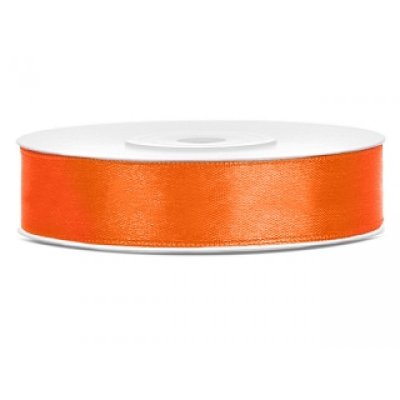 25 m Satinband Neon Orange 12 mm