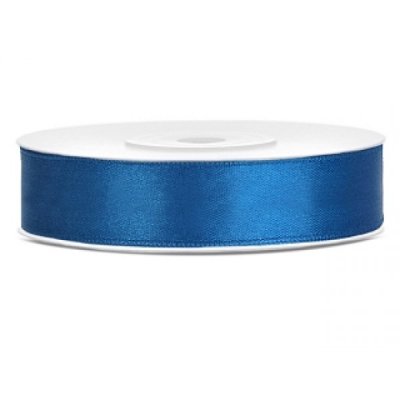 25 m Satinband Blue 12 mm