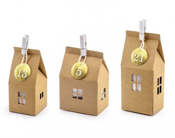 Adventtikalenteri DIY Houses