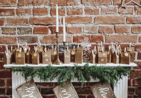 Adventtikalenteri DIY Houses