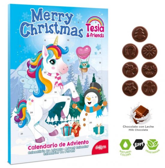 Adventskalender Choklad Unicorn Tesia & Friends