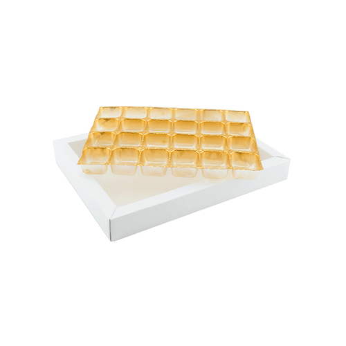 Adventtikalenteri omille tryffeleille Valkoinen