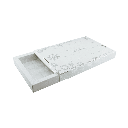 Adventtikalenteri omille tryffeleille Valkoinen