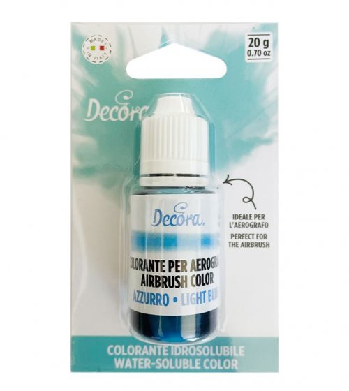 Airbrushfärg ljusblå för bakning