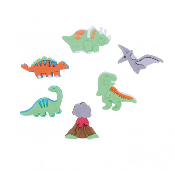 sockerdekorationer dinosaurier