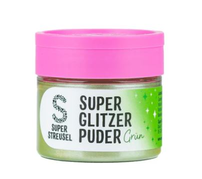 Ätbart glitter grön