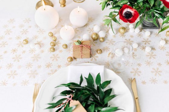 Bomullsnöre dukning