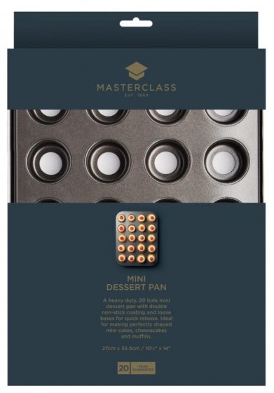 MasterClass Mini Bites Leivontavuoka Irrotettavilla Pohjilla 20 kpl