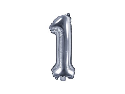 Folieballong silver 35 cm - Nr 1