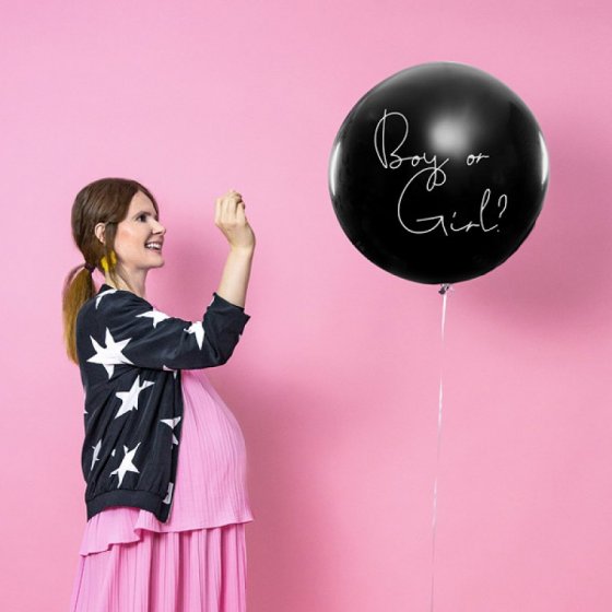 Ballong gender reveal rosa