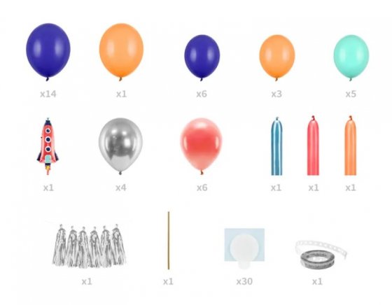 ballongbåge rymdraket