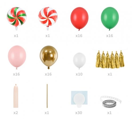 Ballongbåge rödgrön