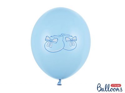 Ballonger blå babyskor