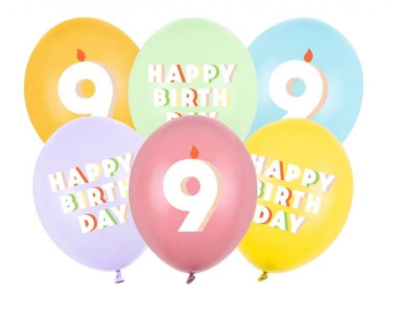 Ballonger Happy Birthday nr 9