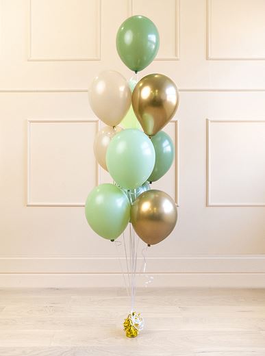 ballonger grön & guld