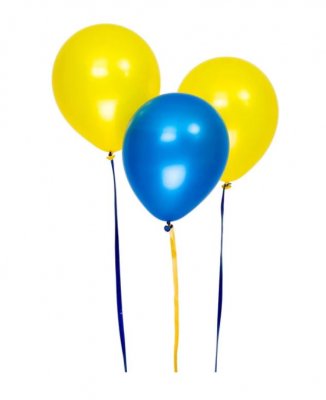 ballonger gula/blå