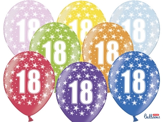 Ballonger med siffran 18