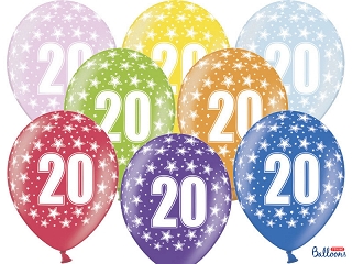 Ballonger med siffran 20