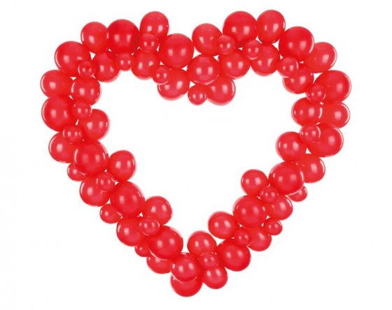 Balloon garland röda ballonger