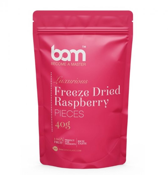 BAM kokonaiset pakastekuivatut vadelmat 40 g