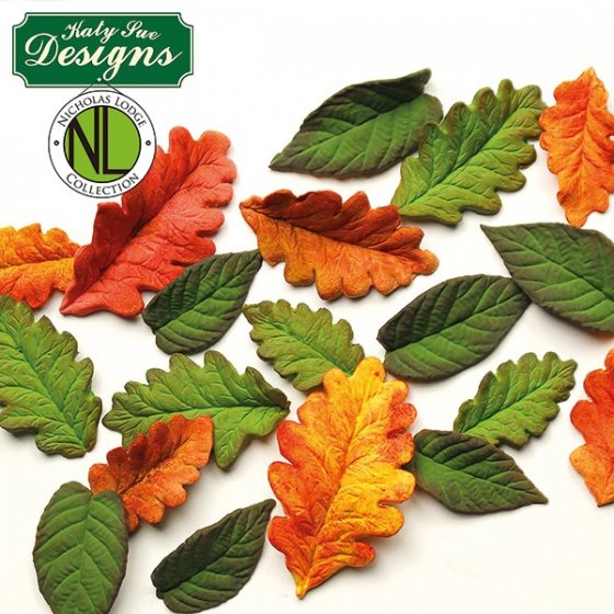 Katy Sue silikonform - Blackberry & Oak Leaves