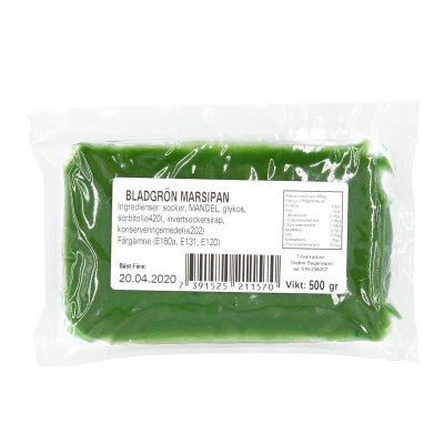 Marsipan bladgrön 1 kg