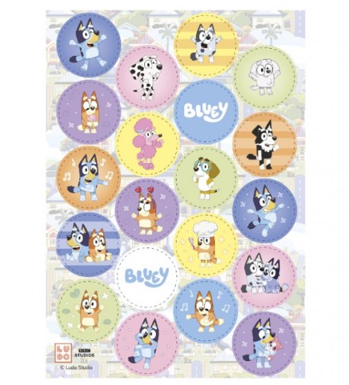 Waferdekorationer Bluey Bingo