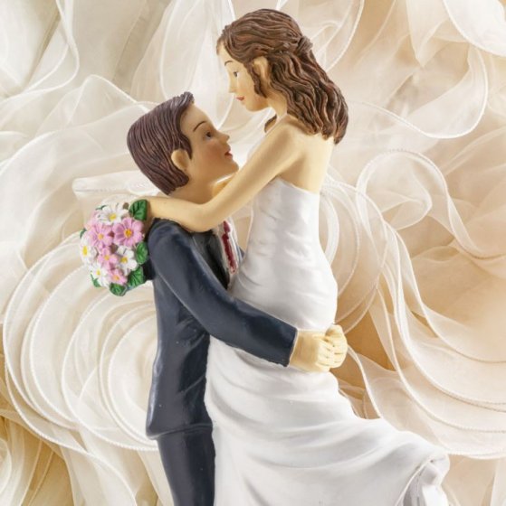 Brudpar till tårtan