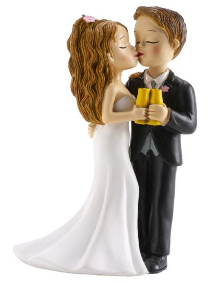 Brudpar till tårtan