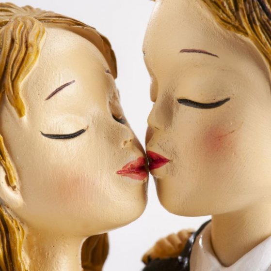 Brudpar till tårtan