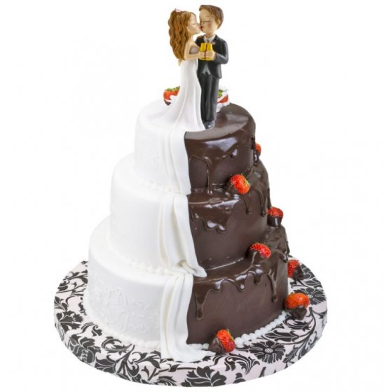 Brudpar till tårtan