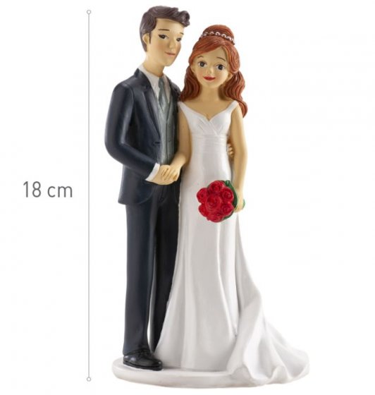 Morsiuspari Holding hands 18 cm