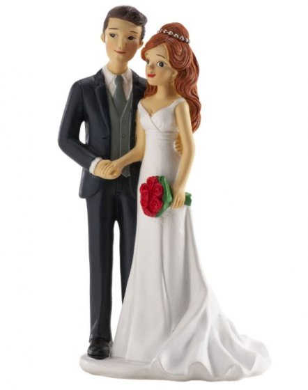 Morsiuspari Holding hands 18 cm